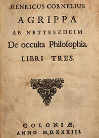 De occulta Philosophia, frontespizio del 1533